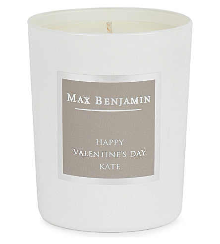 Max Benjamin White Pomegranate Personalised Candle