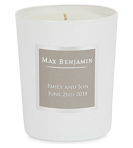 Max Benjamin French Linen Water Personalised Candle